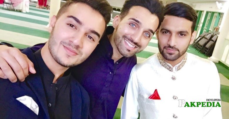 Zaid with Sham Idress and Shahveer Jafry