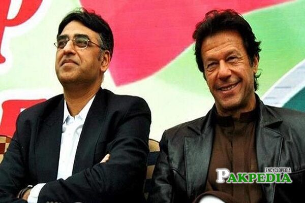 Asad Umar and Imran Khan