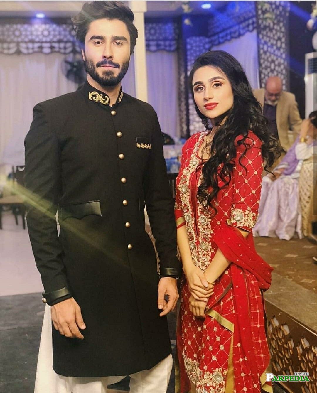 Nabeel Zuberi with his co star Mashal khan