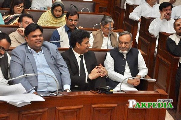 Muhammad Mansha Ullah during his session in Punjab Assembly