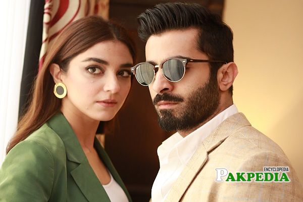 Sheheryar Munawar with Maya Ali during photoshoot