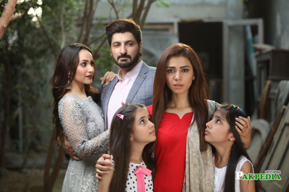 Faryal Mehmood on sets of 'Tum se hi taluq hai'