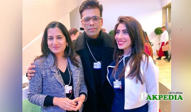 Hina Pervaiz with Karan Johar