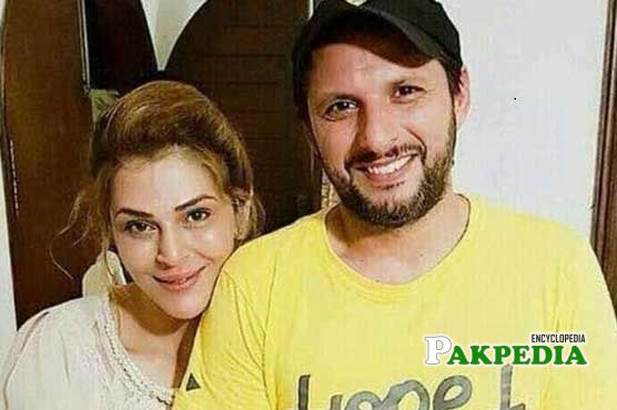 Sana Bucha and Shahid Khan Afridi