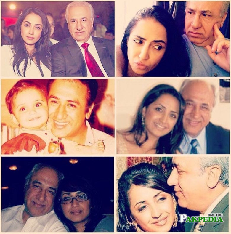 Zara Tareen with her father Iqbal Tareen