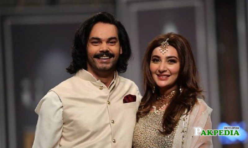 Gohar Rasheed with Ayesha khan on a ramp