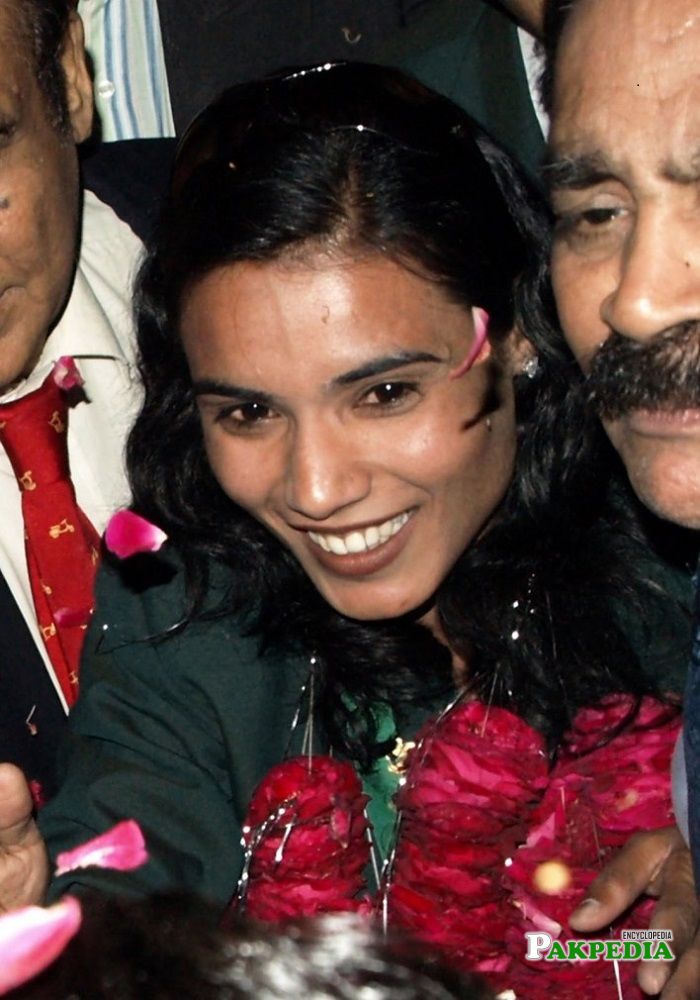 Naseem Hameed received warm welcome after winning gold medal