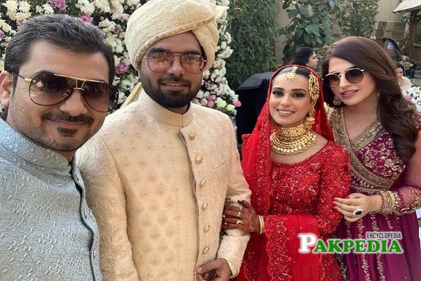 Faiza and Haider at iqra yasir's wedding