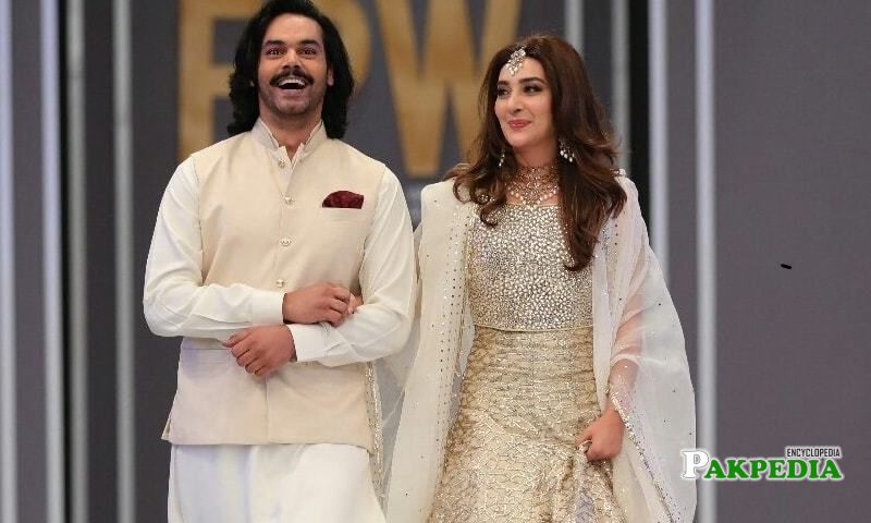 Ayesha walked the ramp with Gohar Rasheed