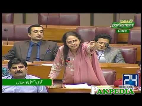 Aisha Ghaus in National Assembly