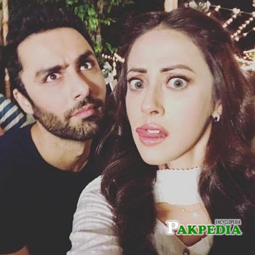 Ainy with Ahmad Ali Akbar on sets