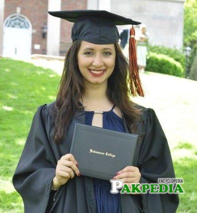 Komal on her graduation day