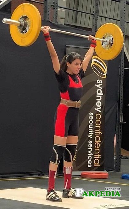 Rabia has won a silver award at the Singapore National Open Weightlifting Championship