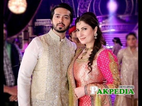 Saima with Fahad Mustafa