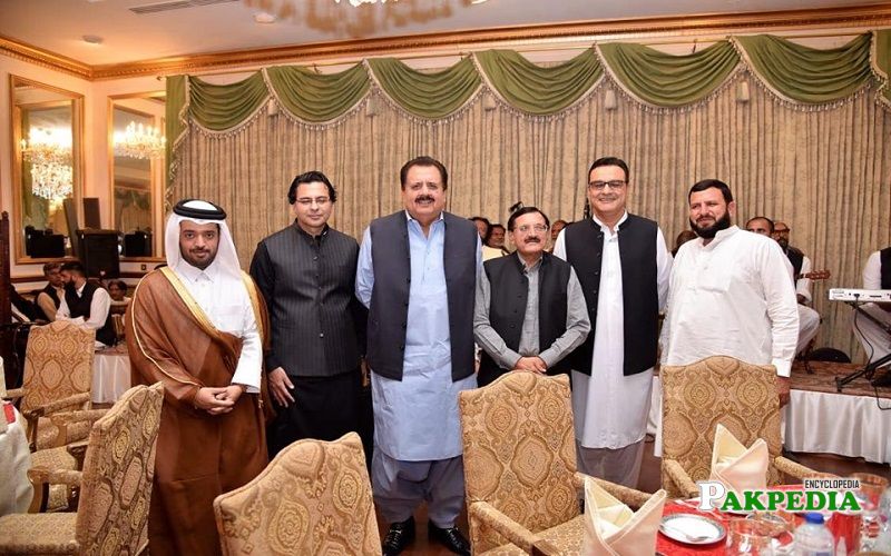 Tahir sadiq at a dinner hosted by imran khan
