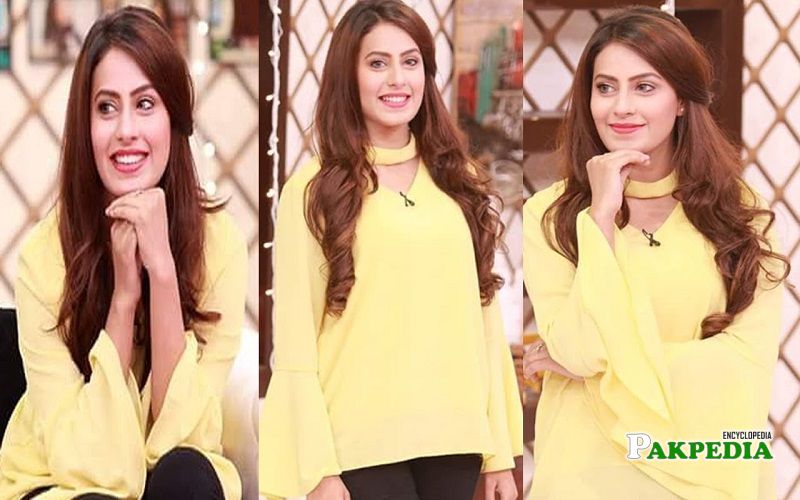 Aroha khan on the sets of Salam Zindagi