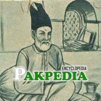 Sketch of Mirza Ghalib