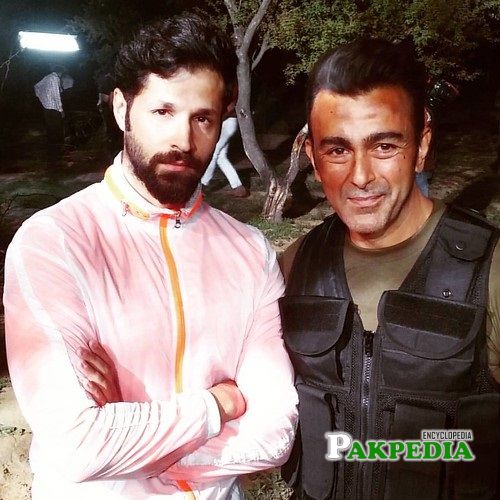 Naeem Haque with Shan Shahid on shoot