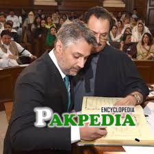 Farooq tarar while taking charge as MPA