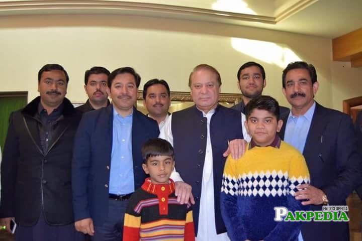 Afzal Khokhar with Nawaz Sharif