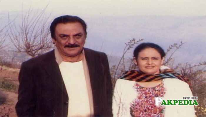 Abid Ali with his second wife Rabia Noreen