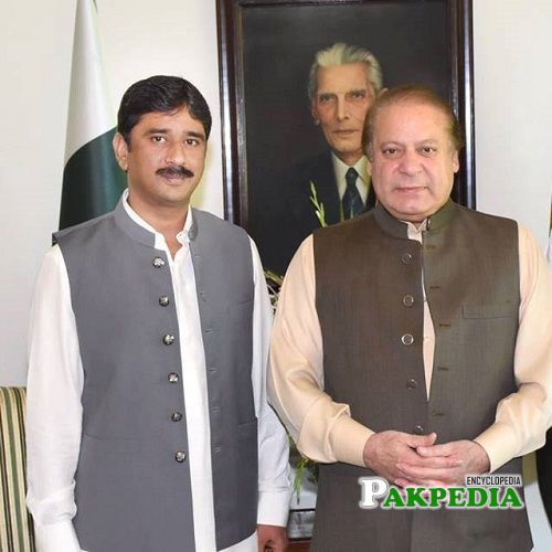Azhar Qayyum with Mian Nawaz Sharif