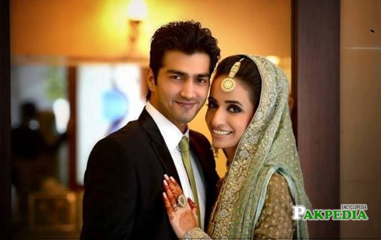 Shehzad with his wife Hina Mir