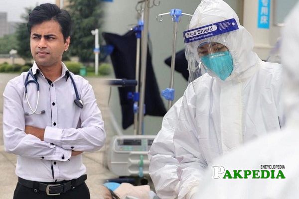 Usman is know for renedering his services to the affected patients from deadly Corno virus.