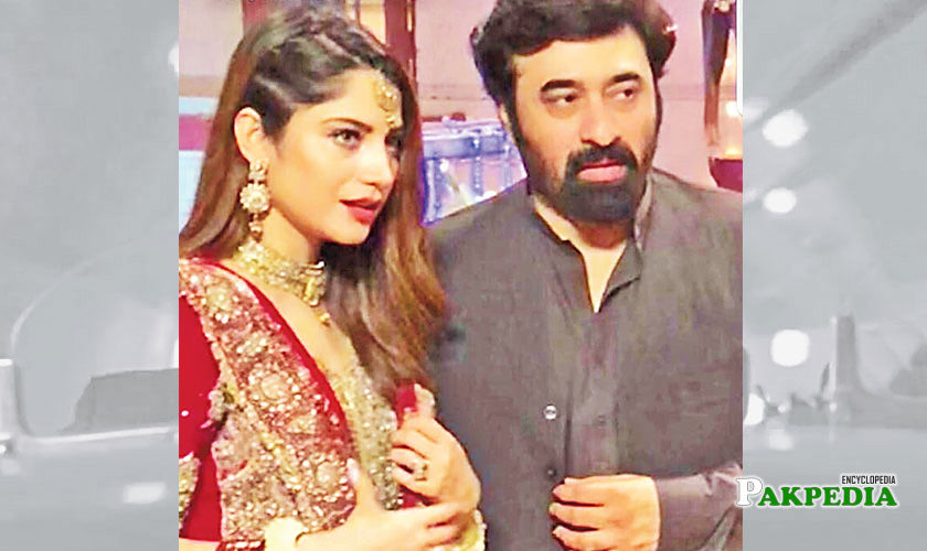 Neelam with Yasir Nawaz on set of 'Dil mom ka diya'