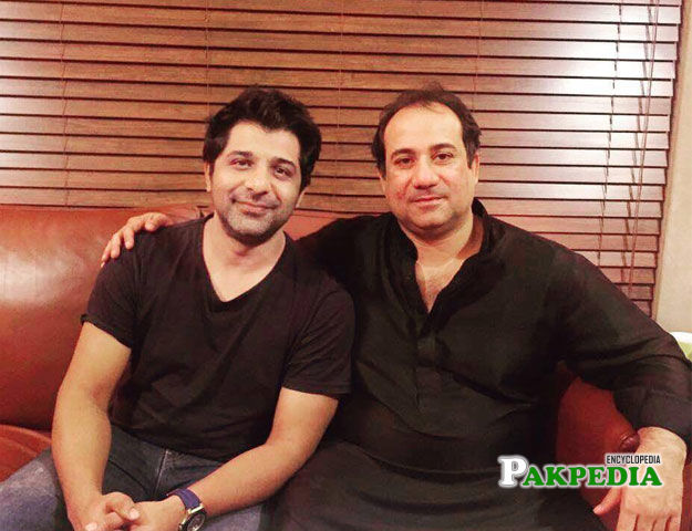 Shuja Haider with legendary Rahat fateh Ali khan 