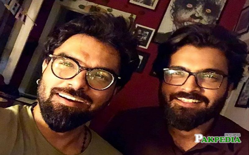 Asad Siddiqui with his best friend Yasir hussain