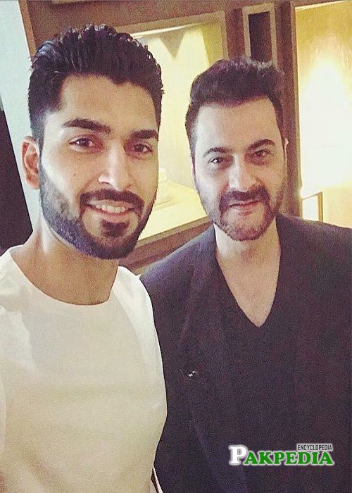 Rizwan ali with Indian actor Sanjay Kapoor