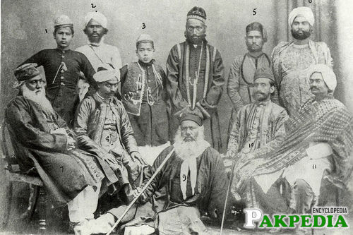 Sir Syed Ahmad Khan with family & Friends