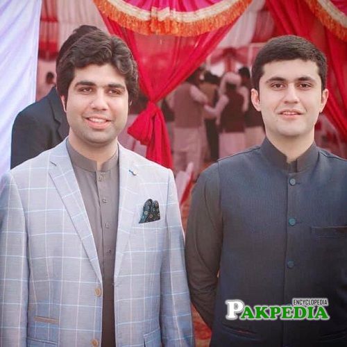 Khurram Sohail Khan Laghari with his brother