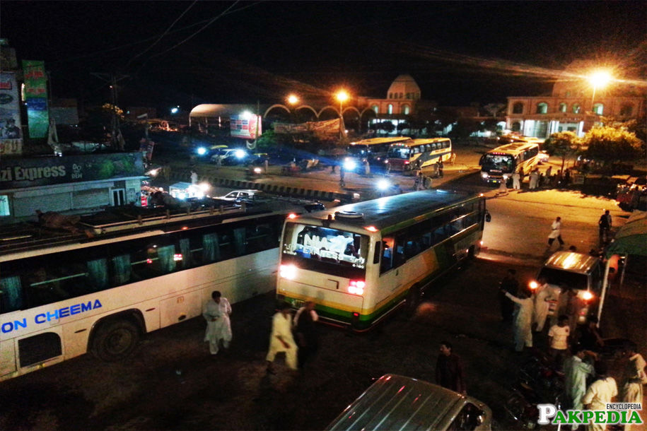 Niazi Express inside the terminal 