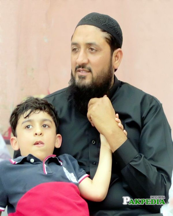 Abid Raza with his son Abdullah Raza