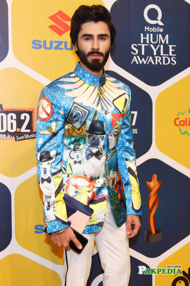 Nabeel Zuberi on red carpet of Hum style awards