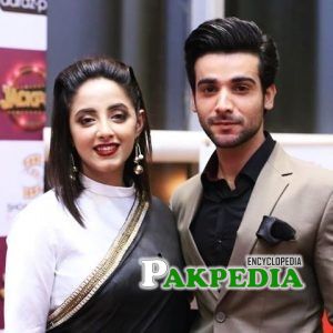 Inayat Khan with Sanam Chaudhry during promotion of movie