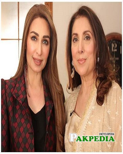 Reema with Samina Peerzada at her show