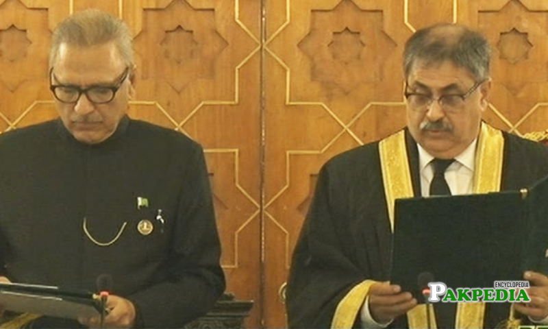 Justice Ather took oath as a chief justice