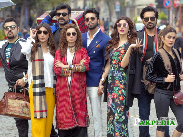 Fahad with the cast of jpna2