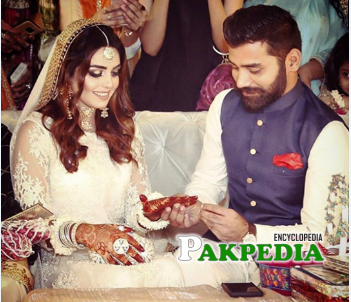 Anumta Qureshi on her engagement day