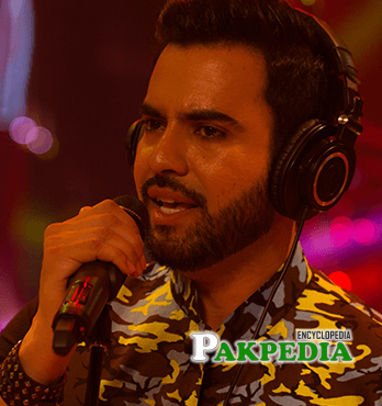 Junaid Khan while performing in a Coke Studio