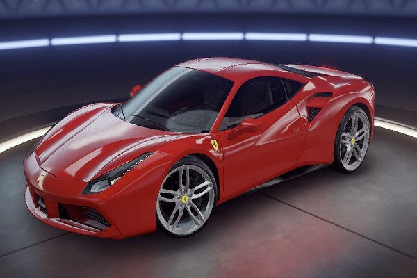 Ferrari 488 GTB racing car