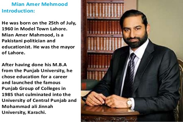 Mian Amir Mehmood Biography