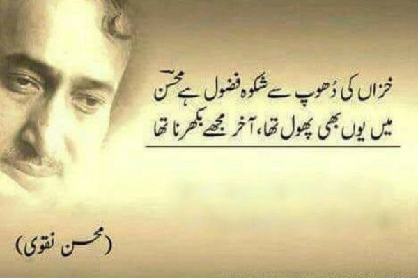 Mohsin Naqvi best poetry