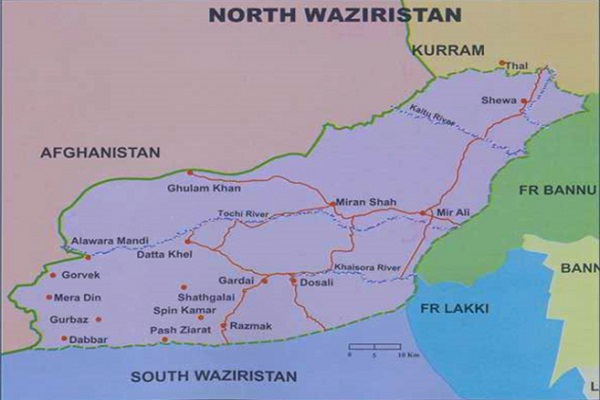 Waziristan map