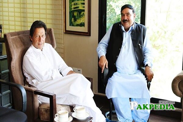 Sheikh Rasheed and Imran Khan