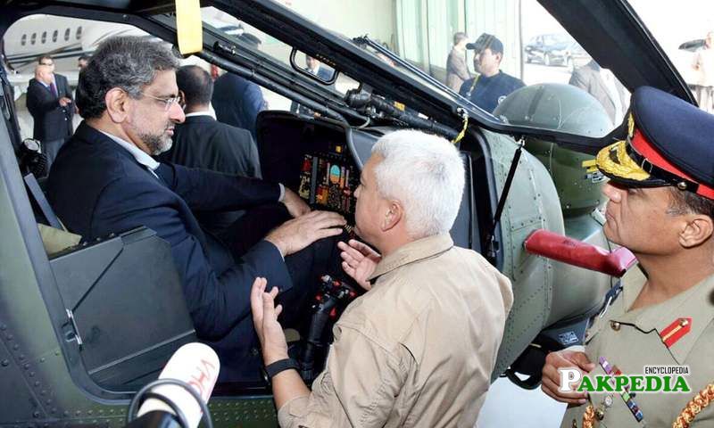 Pakistan's first PM to fly military helicopter