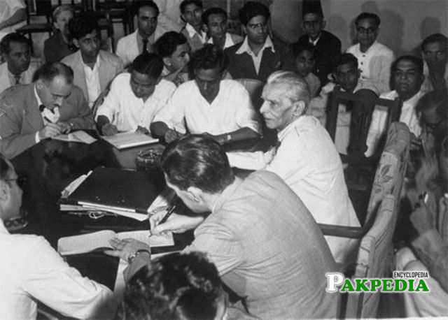 Jinnah during elections 1937
